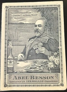 ABEL BESSON OSTREICULTEUR LA TREMBLADE PUBLICITE - Imagen 1 de 3