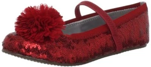 Stride Rite Red Slip on Ballet Flats NEW Little Girls Size 8 1/2 M Sale! - Bild 1 von 5