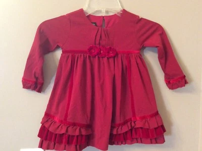 Vestido rojo de San Valentín ISOBELLA & CHLOE para niñas pequeñas talla 4T Foto 1 de 4