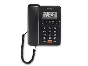 TELEFONO FISSO BRONDI OFFICE DESK NERO CON DISPLAY LCD A 12 CIFRE SUL Q 10275030