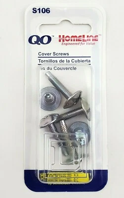 Pack of 6 Square D QO Homeline S106 Cover Mounting Screws - Image 1 of 4