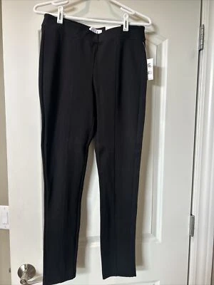 Leggings Elle elásticos elegantes talla 6 tiro medio calce ajustado negros nuevos con etiquetas Foto 1 de 3