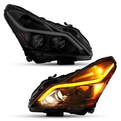 Smoked LED Projector Headlights For Infiniti G25/G37/Q40 Sedan 4-Door 2010-13 15 - Image 1 of 4