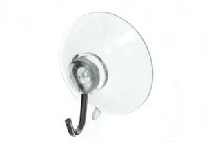 24 X Trasparente Ventosa Finestra Ganci con Acciaio 25mm 2.5cm - Nuovo Onestopdi - Foto 1 di 1
