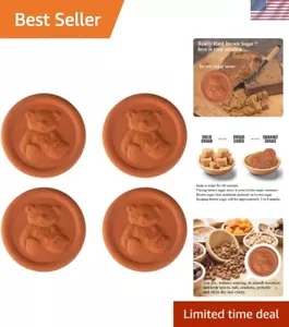 Terrakotta brauner Zuckerbehälter - hält Zucker mühelos monatelang weich - Bild 1 von 9