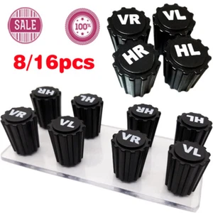 8/16 VALVE CAPS WITH TYRE LABEL MARKING FOR CARS TRUCKS - NEW - ENGLISH VERSION - Picture 1 of 9