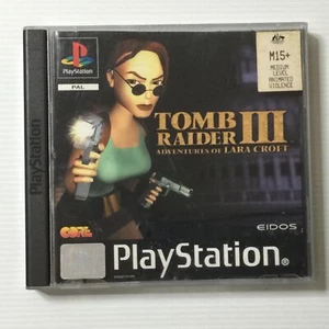 PlayStation 1 PS1 Game Tomb Raider III 3 Lara Croft PAL Manual - Picture 1 of 5