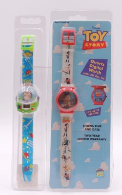 Lote 2 Reloj Digital Vintage Disney Toy Story Buzz Lightyear Woody 95 NO FUNCIONA Foto 1 de 4
