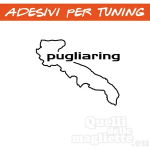 ADESIVO  PER AUTO TUNING PUGLIARING  CM. 10 X 6,8  A084D - Bild 1 von 1