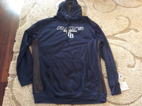 TAMPA BAY RAYS BASEBALL POLYESTER HOODED SWEATSHIRT SIZE 3XLT NEW WITH TAGS Cover