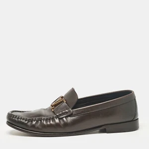 Louis Vuitton Brown Leather Monte Carlo Loafers Size 43.5 - Picture 1 of 9