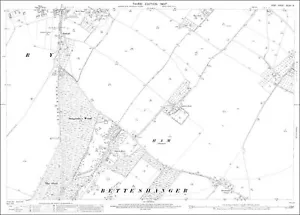 Eastry (south) OS Kent 48-14-1907 old map repro - Picture 1 of 1
