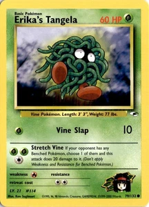 Erika's Tangela Common Gym Heroes 079/132 MP - Picture 1 of 2