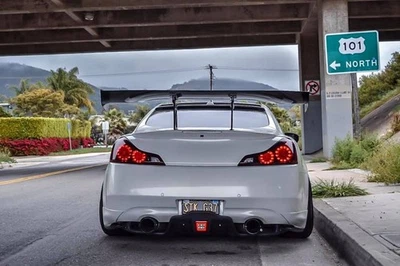 For Infiniti G37/Q60 Coupe F1 Top Secret look rear bumper diffuser / undertray — 第 1/4 张图片