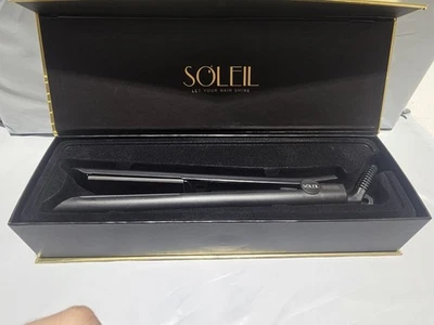 Soleil Ceramic Flat Iron (Black) New - Image 1 of 4