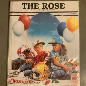 1994 Rose Bowl Wisconsin Badgers UCLA BRUINS THE ROSE PROGRAM NCAA #1000 - Picture 1 of 2