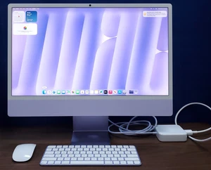 Apple iMac 24" All in One - M4 2.2GH 16GB Ram 256GB SSD - MWV63LL/A - Purple - Picture 1 of 17