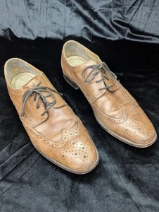 Florsheim Herren Gr.11 Vintage Montinaro Budapester Oxford Leder Schuhe 11737 - Bild 1 von 9