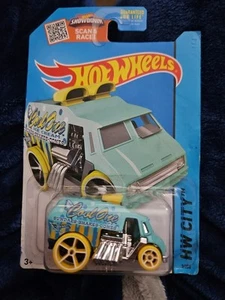 2015 Hot Wheels #3 HW City-HW City Works COOL-ONE Aqua Variant w/YellowWhls OH5s - Picture 1 of 5