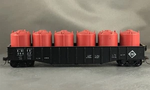 Athearn - Erie - 50' Gondola w/Cannisters + Wgt # 14427 w/Kadees - Picture 1 of 6