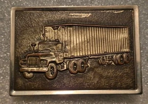 Vintage gehämmerte Messing Sattelzug Gürtelschnalle - Bild 1 von 7