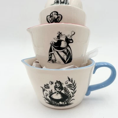 Alice in Wonderland Rae Dunn Measuring Cups Set Queen Hearts Mad Hatter Cheshire - Image 1 of 4