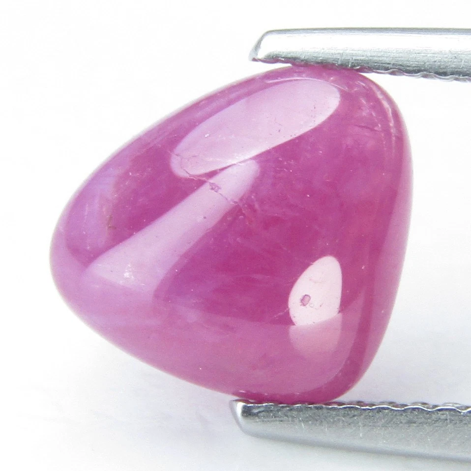 3.45Cts Natural Amazing Mozambique Ruby Trillion Cabochon Collection Gemstone - Image 1 of 4