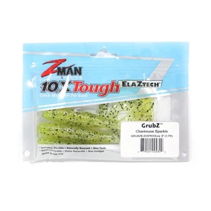 Zman Soft Lure GrubZ 9 Inch 3/Pack Chart Sparkle (4820) - Picture 1 of 6