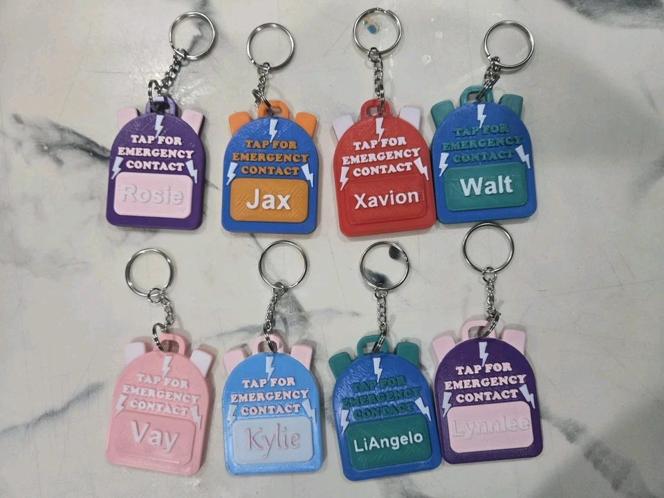 Llavero mochila contacto emergencia NFC con llavero. ¡¡¡ENVÍO GRATUITO!!!! Foto 1 de 4