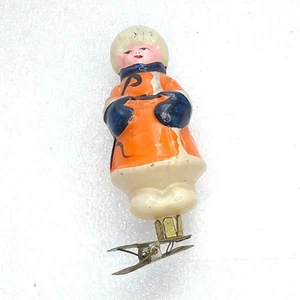 Vintage Glas Weihnachtsbaum Russischer Ornament Weihnachten Antik Dekoration Hirte - Bild 1 von 4