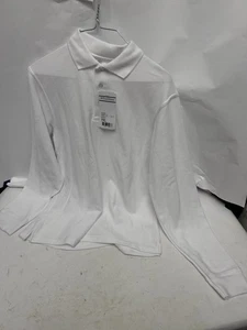 Flynn O'Hara youth XL white long sleeve polo with tags - Picture 1 of 4