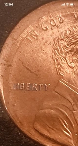 2000 Lincoln Cent, Mint Error “L” Missing In Liberty. Coin Struck 10% Off  Ctr. - Picture 1 of 3