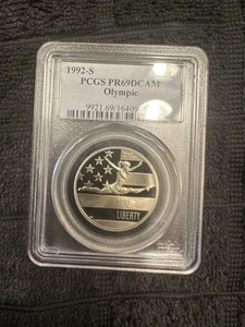1992 - S Commemorative Half Dollar - Olympic - PCGS PR69DCAM - Picture 1 of 2