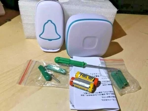 Wireless Doorbell, BoYing Waterproof Door Bell with 38 Melodies and Led Flash - Picture 1 of 3