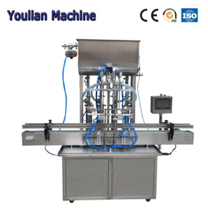 4 Köpfe 50-500ml Automatische Flüssigkeit/Paste Füllmaschine Glas Ölfüller SS304 CE - Bild 1 von 7