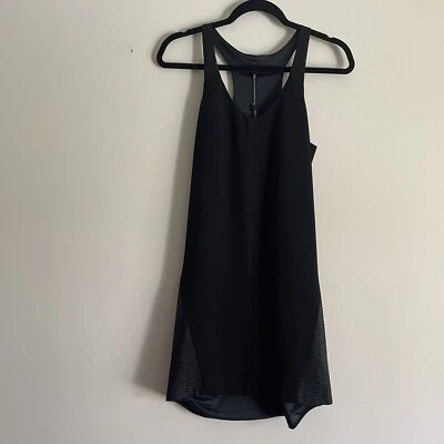 Rag & Bone Women 0 Black V-Neck Sleeveless Racerback Chieftan Shift Dress NWT - Image 1 of 4