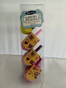 Rite Lite Dreidels Set of 4 Wood Dreidels Brand New - Picture 1 of 4