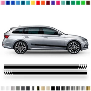 Set strisce laterali/decorazione adatto per Skoda Octavia nel colore desiderato - Foto 1 di 10