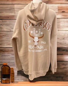 Rue21 Womens Embroidered Zip Up Sweatshirt Hoodie Jacket Size L Drawstring - Picture 1 of 15