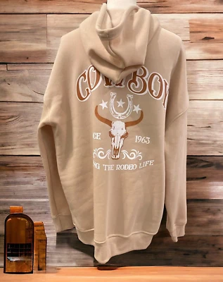 Rue21 Mujer Bordada Cremallera Sudadera con Capucha Chaqueta Talla L Cordón Foto 1 de 4