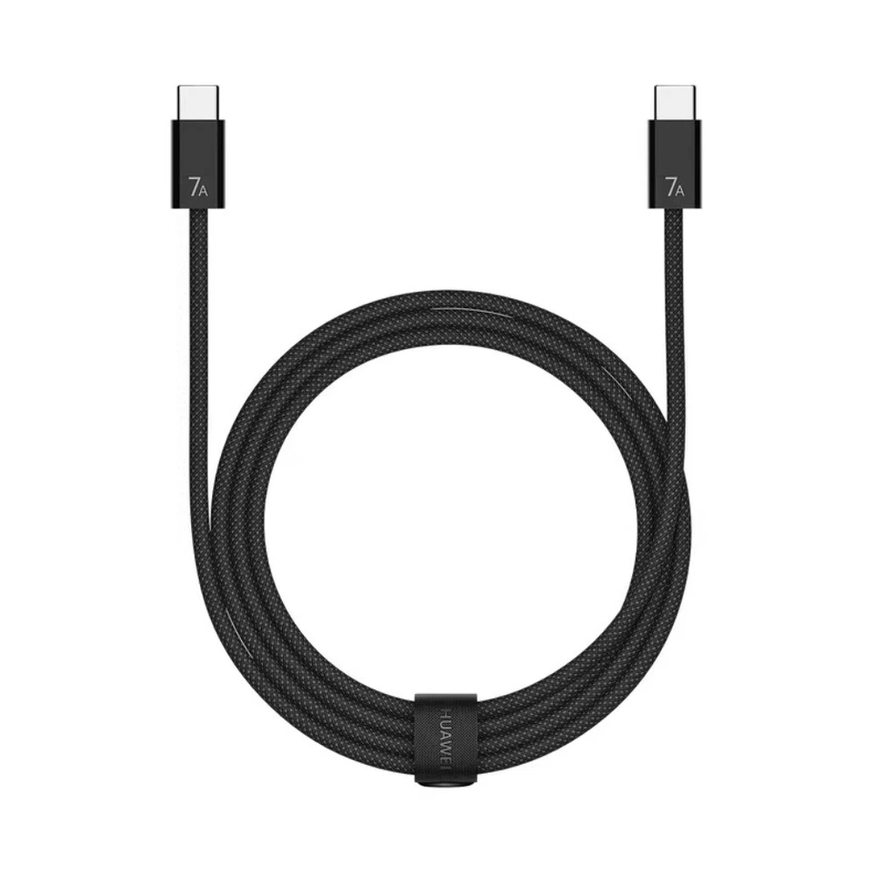 Cable de datos de carga rápida trenzado 7A original HUAWEI 140W USB-C a USB-C - 1,8 M Foto 1 de 4