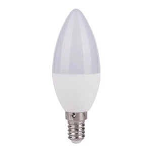 I-Glow LED Lampe Kerze 5,5W ~ 40W E14 matt 420lm Licht warmweiß 2700K Ra>95 - Bild 1 von 2