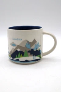 Starbucks Alaska Coffee Mug Cup 2015 You Are Here Collection Tea 14oz YAH Moose - Picture 1 of 5