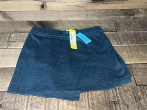 ⚡️ Market & Spruce Girls Knit Twill Wrap Skirt Navy Blue Large NEW ⚡️ - Picture 1 of 3