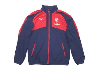 ARSENAL FC PUMA Training Jacket Tracksuit Red Fly Emirates Men's Size M - Picture 1 of 5