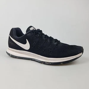 Men's NIKE 'Air Zoom Pegasus 33' Sz 8 US Runners Shoes Black | 3+ Extra 10% Off - Picture 1 of 10
