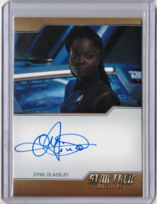 OYIN OLADEJO as LT JOANN OWOSEKUN 2020 Rittenhouse Discovery S2 Autograph Signed - Image 1 of 2