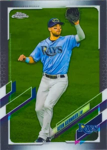 Kevin Kiermaier 2021 Topps Chrome Baseball MLB Base Card #38 Tampa Bay Rays MLB - Picture 1 of 2