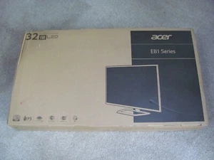 Brand New Acer 31.5" Full HD LED Widescreen IPS Display Monitor Black (EB321HQ) - Picture 1 of 6