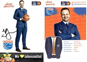 Jänis Gailitis Syntainics MBC Weissenfels Autograph Autograph Card Basketball - Picture 1 of 1